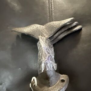 Black Whale Tail Wall Hooks cast iron